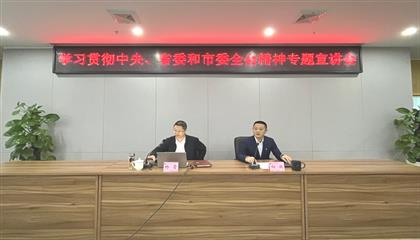 遂寧興業(yè)集團召開學習貫徹中央、省委和市委全會精神專題宣講會